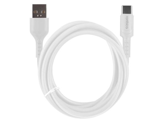 Кабель Rombica Digital CB-AC101 USB 2.0 - Type-C 1м 20Вт Белый (CB-AC101W)